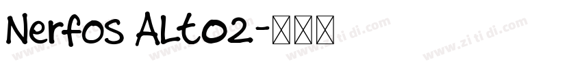 Nerfos Alt02字体转换